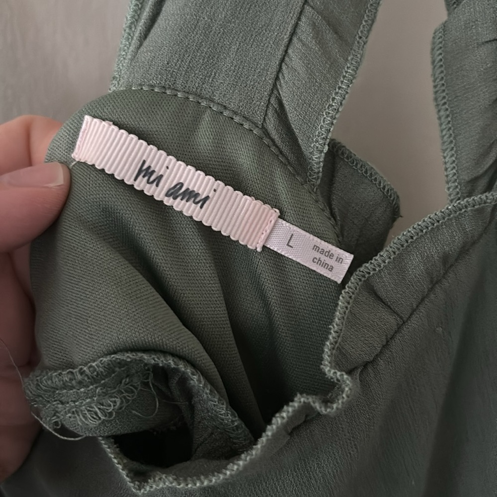 Mi Ami Sage Green Dress - Picture 2 of 5